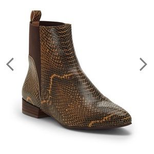 Lucky NWT snake skin booties size 7